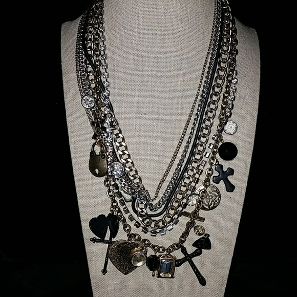Gothic multi chained necklace from Express - Picture 2 of 5
